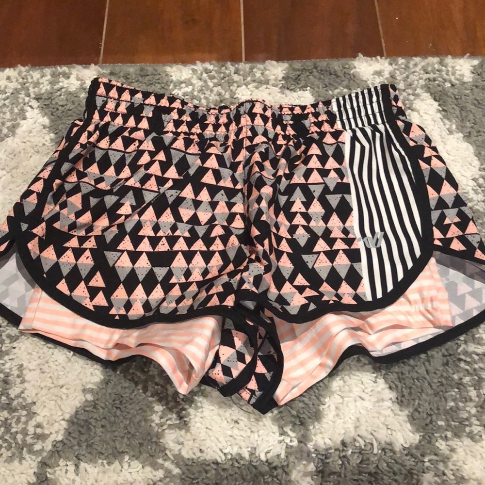 Wind shorts with spandex attached